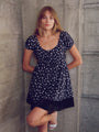 Hannele Dupioni Dot Dress