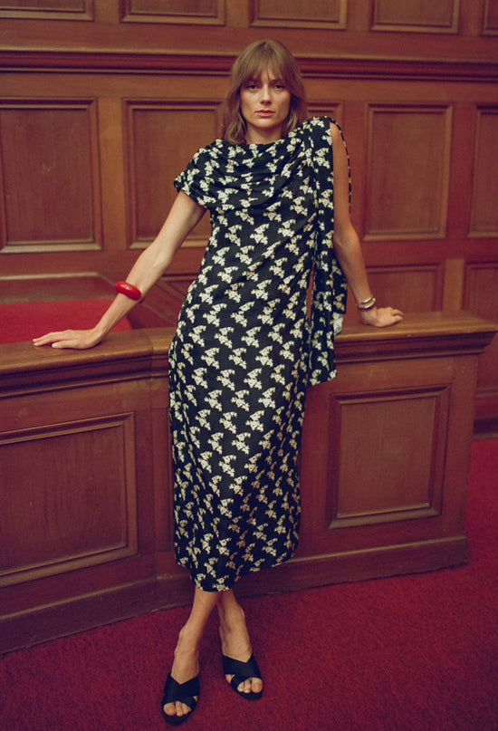Lya Jasmine Jacquard Silk Dress