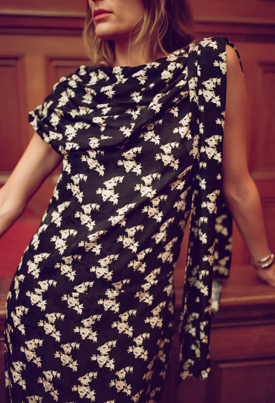 Lya Jasmine Jacquard Silk Dress