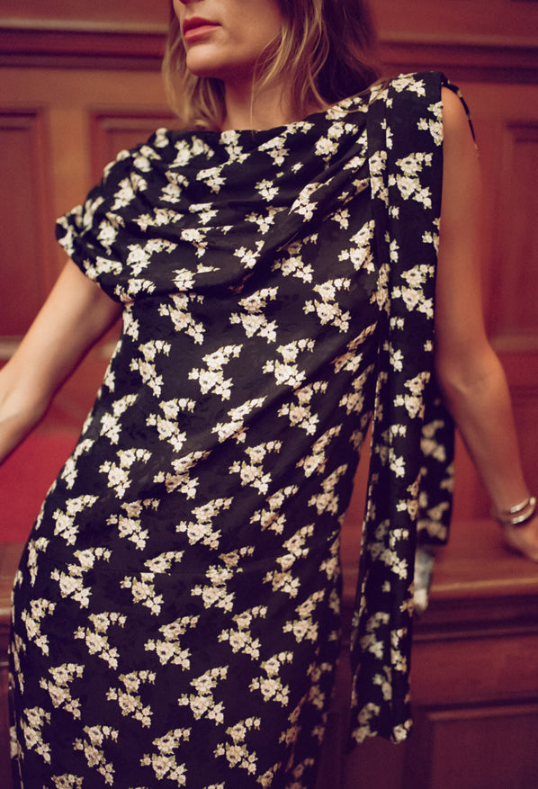 Lya Jasmine Jacquard Silk Dress