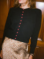 Laine Cotton Cardigan Black