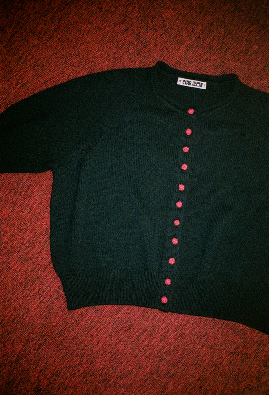 Laine Cotton Cardigan Black