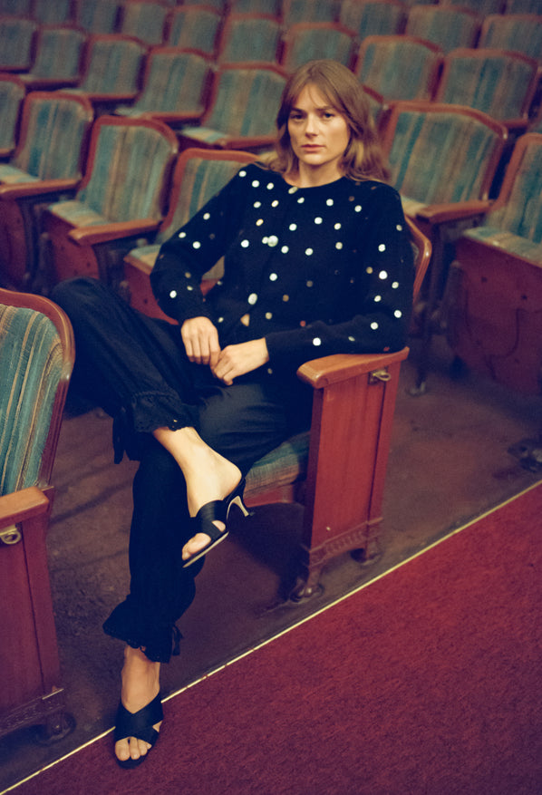 Pauli Black Silk Pant