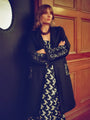 Olympe Embellished Cotton Coat Black
