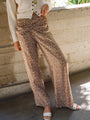 Saimi Floral Charmeuse Silk Pant