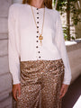Laine Cotton Cardigan Ivory