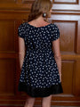 Hannele Dupioni Dot Dress