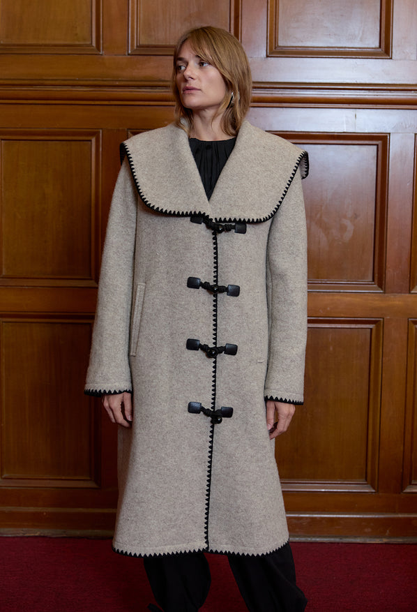 Malla Stone Wool Coat