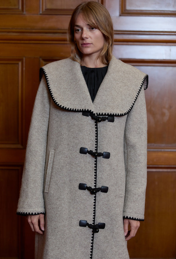 Malla Stone Wool Coat