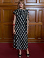 Lya Jasmine Jacquard Silk Dress