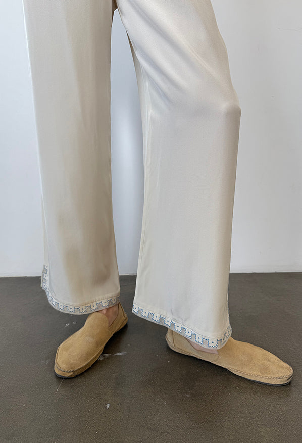 Dita Pant Ivory Silk