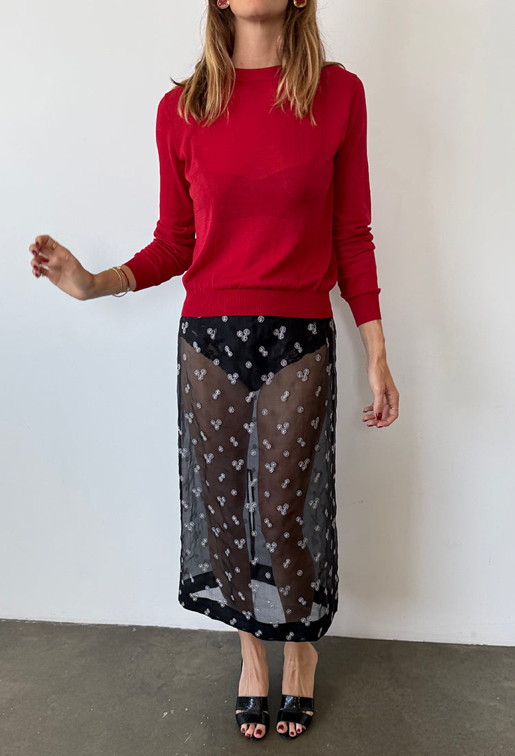 ロージーモンスターohana kurage organdie skirt rosymonster】ohana kurage organdie skirt