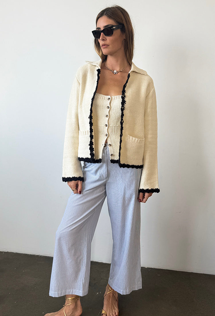 Reyla Ivory Knit Jacket – Ciao Lucia