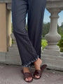 Kaja Black Cotton Voile Pant