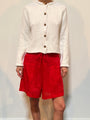 Doris White Cotton Sweater