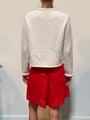 Doris White Cotton Sweater