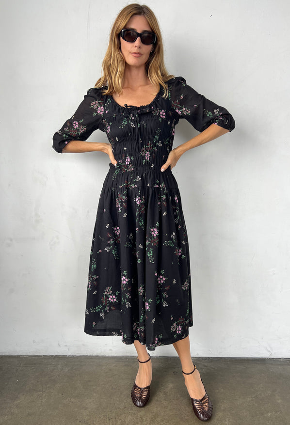 Andrine Dress Wildflower Print Cotton Voile