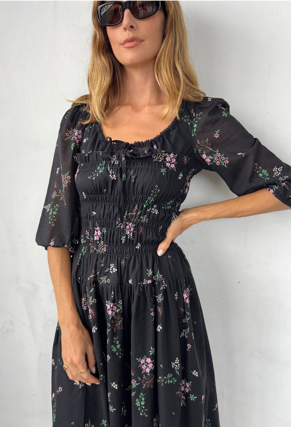 Andrine Dress Wildflower Print Cotton Voile