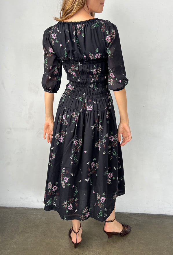 Andrine Dress Wildflower Print Cotton Voile