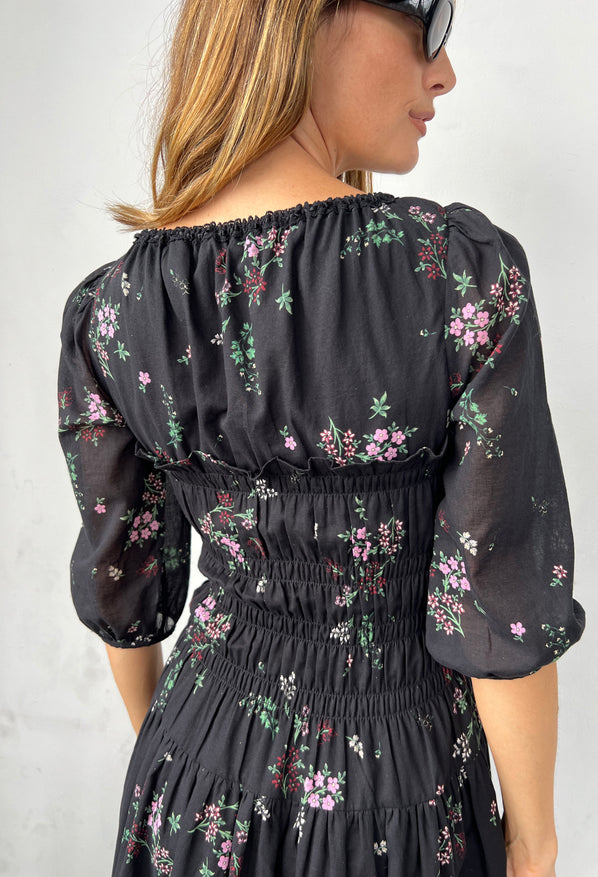 Andrine Dress Wildflower Print Cotton Voile