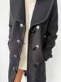 Malla Black Wool Coat