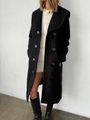 Malla Black Wool Coat