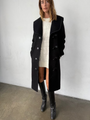 Malla Black Wool Coat