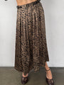 Colomba Skirt Leopard Print Silk Charmeuse