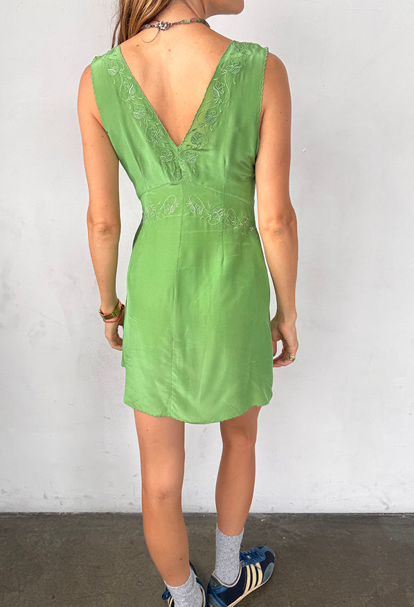 Castelo Jade Embroidered Dress