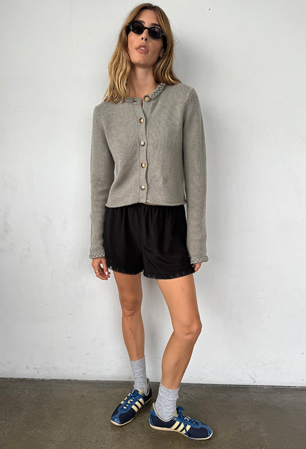 Doris Mist Wool Cardigan