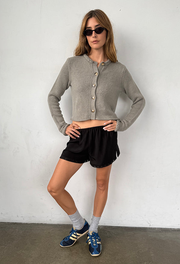 Doris Mist Wool Cardigan