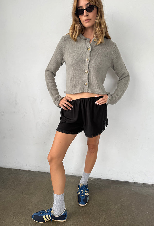 Doris Mist Wool Cardigan