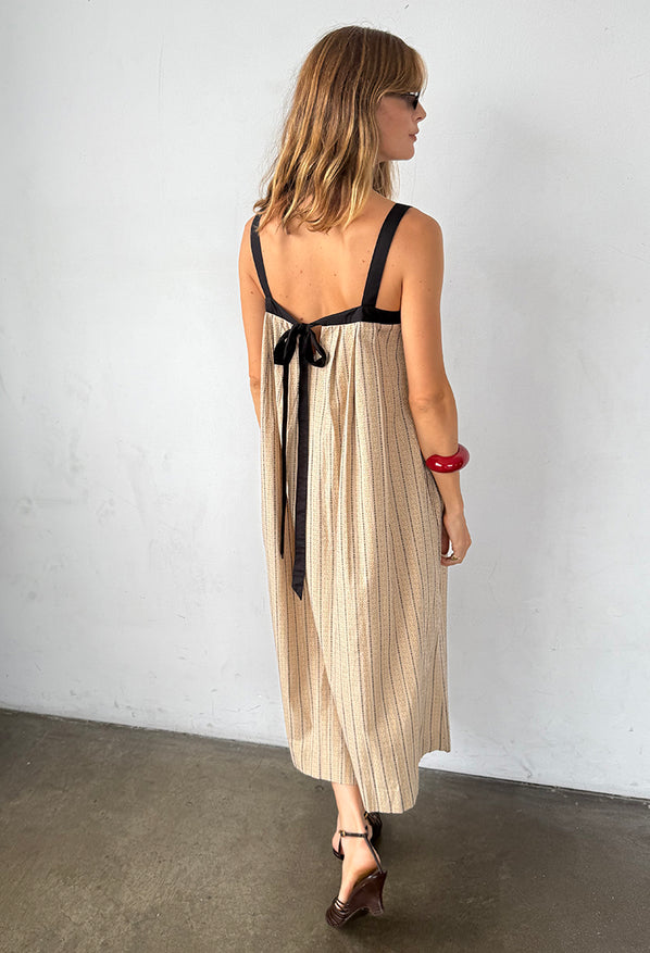 Eldrid Dress Dune Yarn-Dyed Cotton – Ciao Lucia