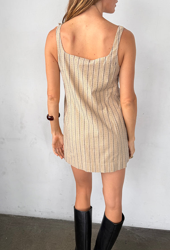 Prima Dress Dune Yarn-Dyed Cotton