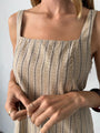 Prima Dress Dune Yarn-Dyed Cotton