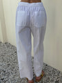 Dania White Cotton Poplin Pant