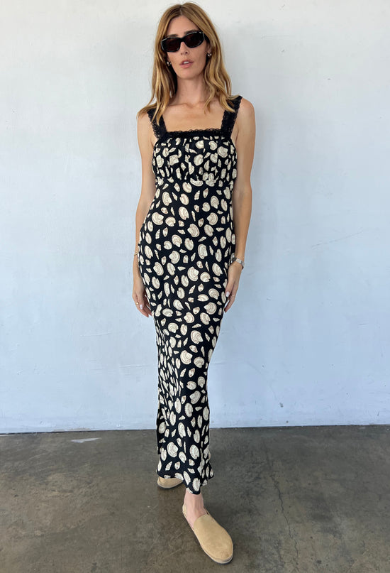 Fiore Shell Print Midi Dress