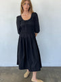 Andrine Dress Black Cotton Poplin