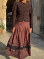Josiane Brown Felt Jacket