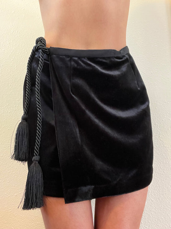 Luz Skirt Black Velvet