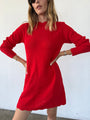 Faro Red Crochet Dress