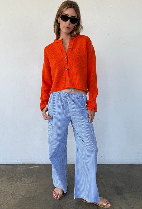 Doris Persimmon Wool Cardigan