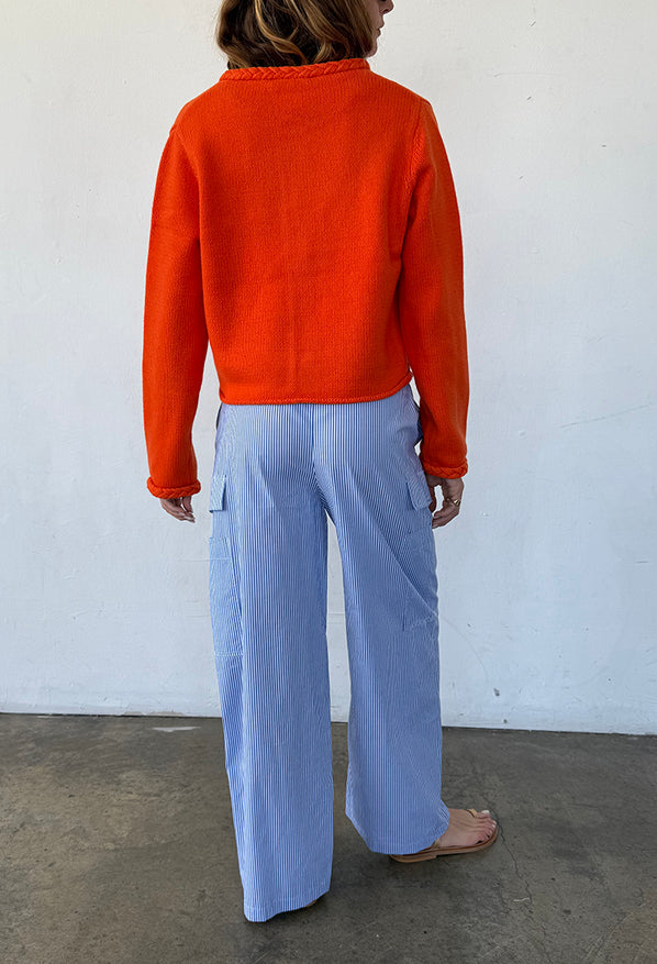 Doris Persimmon Wool Cardigan