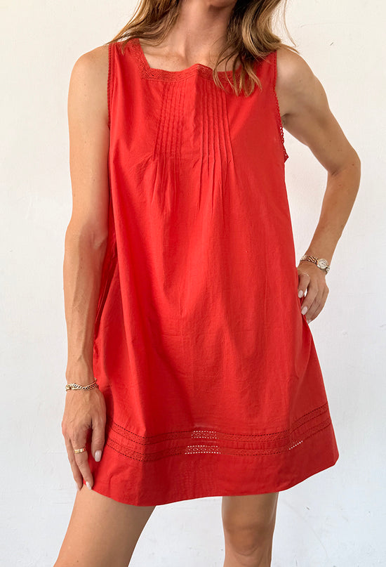 Pavo Clay Cotton Dress