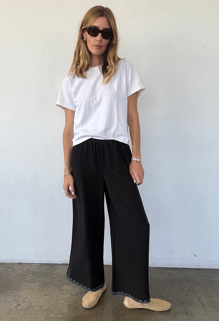 Dita Pant Black Silk – Ciao Lucia