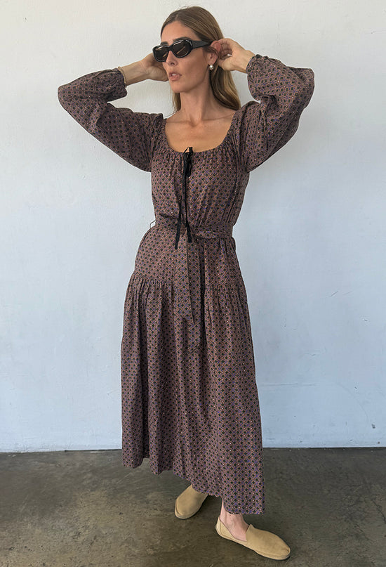 Noro Dress Stained Glass Print Cotton Voile