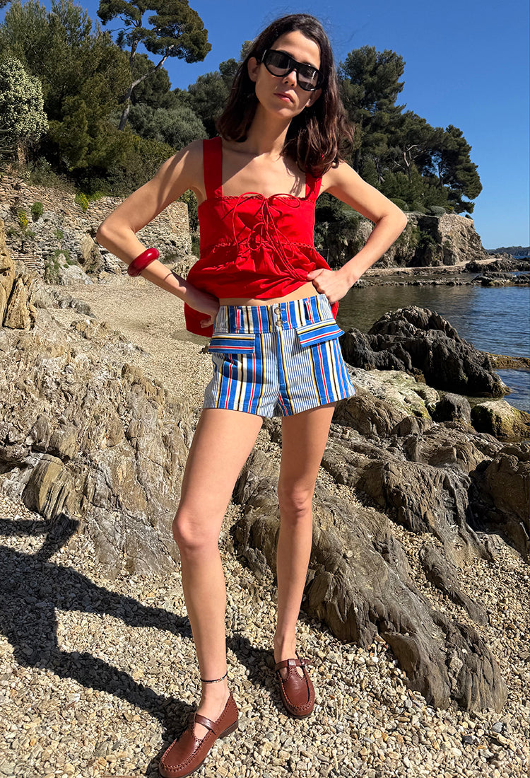 Paolo Stripe Twill Short – Ciao Lucia