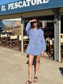 Felina Stripe Shirting Dress