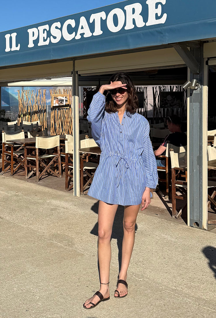 Felina Stripe Shirting Dress