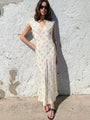 Marja Ivory Silk Dress